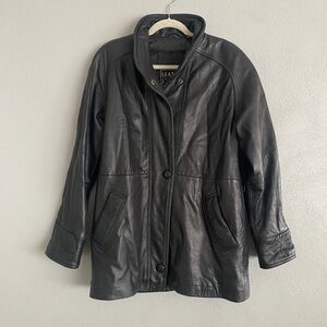 Leather Limited Women’s Jacket Size Small Genuine Lambskin Zip Up Snap Buttons